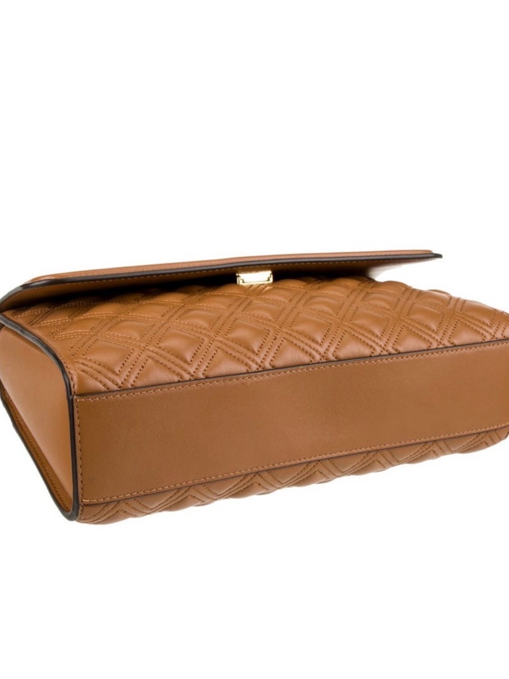 Tory Burch Cognac Leather Shoulder Bag with Tassel - Picture 5 of 7